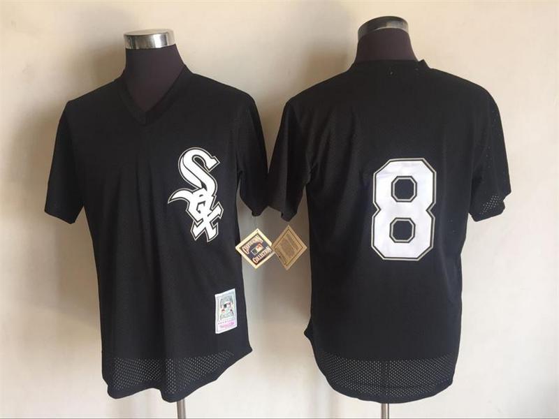 2017 MLB Chicago White Sox #8 Bo Jackson Black Throwback Jerseys->chicago white sox->MLB Jersey